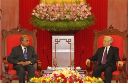 Tổng Bí thư Nguyễn Phú Trọng tiếp Đoàn đại biểu Đảng Cộng sản Ấn Độ 